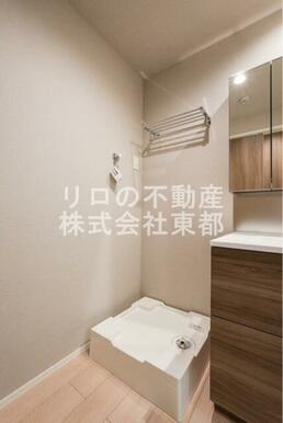 洗濯機置場には防水パンを設置！水漏れも安心です◎
