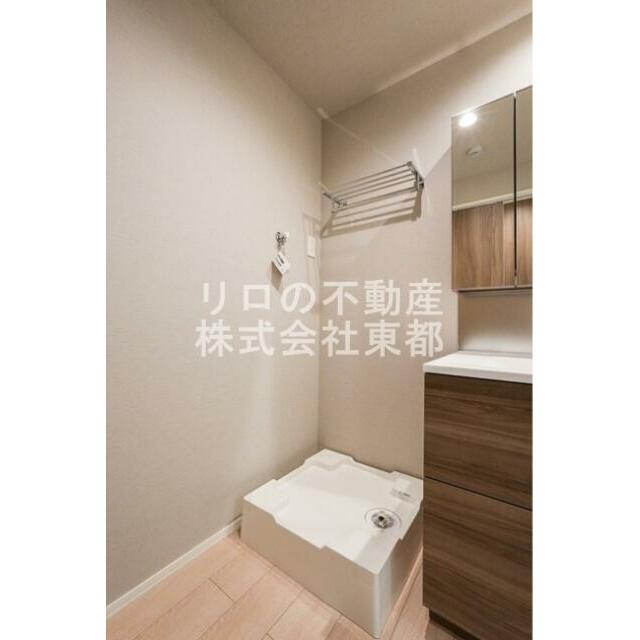 洗濯機置場には防水パンを設置！水漏れも安心です◎