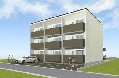 こちら、外観パースです