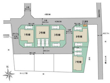 さいたま市見沼区南中野ガーデンパーク5期8棟 区画図