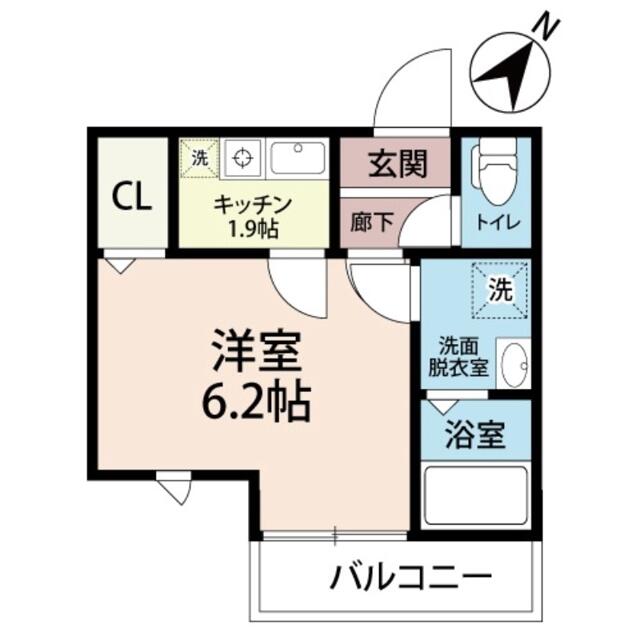 リバーパーク三郷 ２０４ 1Kの画像
