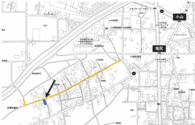 東側道路は狭いため北側道路で現地確認お願いします