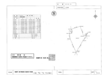 測量図（地積調査成果図）