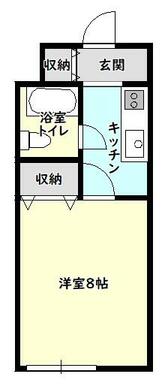 掲載間取り図の反転タイプとなります。