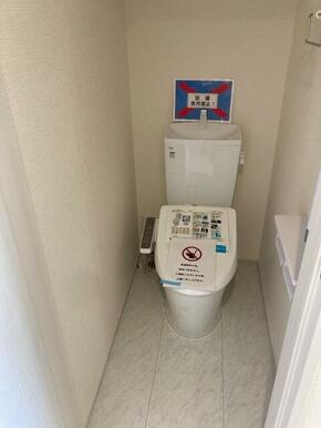 ここが毎日の健康チェックスペースになります（トイレ）（2号棟）