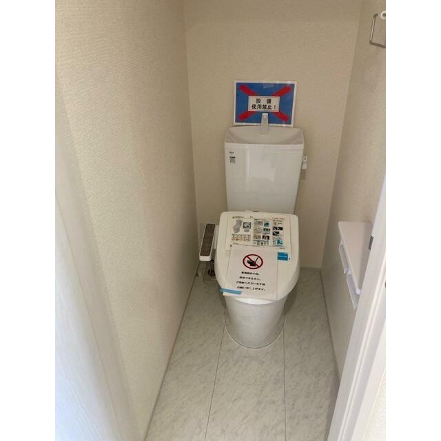 ここが毎日の健康チェックスペースになります（トイレ）（2号棟）