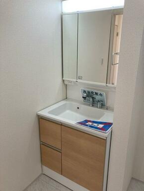 お化粧やヘアセットが楽しくなる洗面スペース（2号棟）