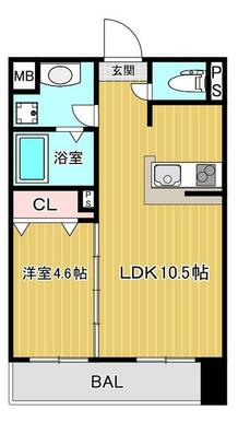 間取り反転となります。