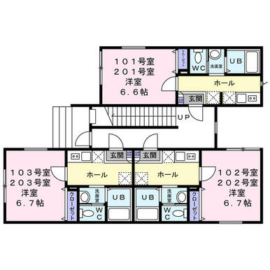 アパート全３室