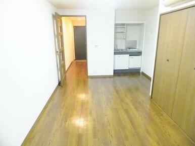 室内物干し付で便利なお部屋