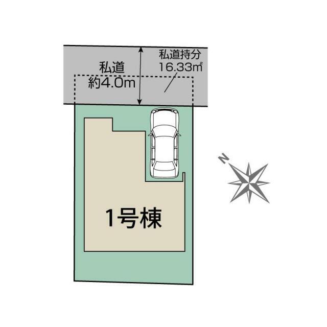 船橋市八木が谷2丁目1棟 区画図
