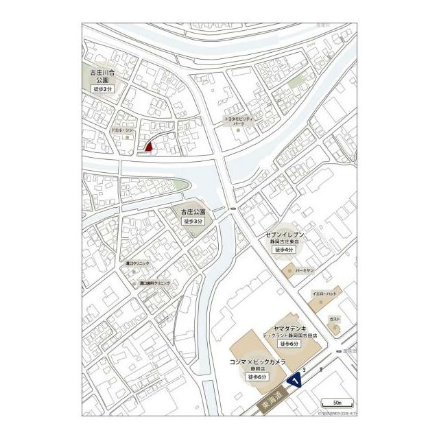 現地周辺案内図