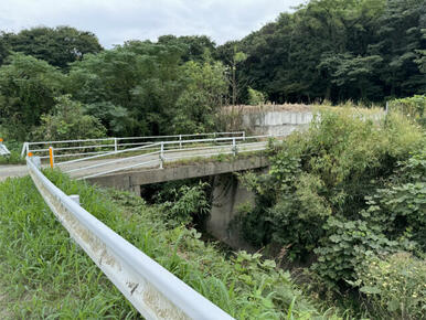 水路橋を渡ります。管理は合志市