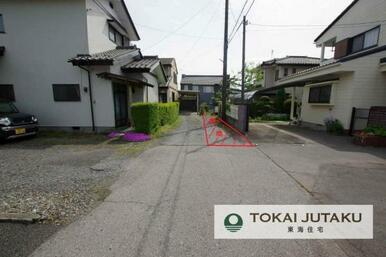 北側約4ｍ幅員の道路です！