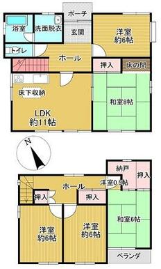 間取り図（本図面は概略図付現況と異なる場合は現況を優先いたします。）