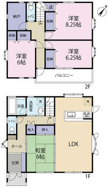 くつろぎのリビングの隣に、さらにくつろげる和室。