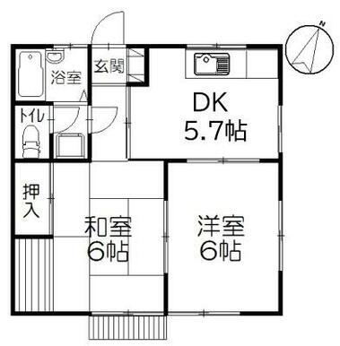 反転間取り・※間取りは現況優先です。