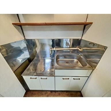 キッチンはガスコンロ設置可です