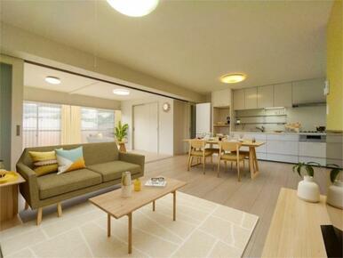 ※家具はＣＧです。家具配置のご参考にしてください。