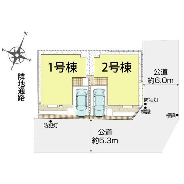 北習志野(西習志野3丁目)2棟 区画図