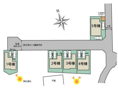 川口市木曽呂1棟 区画図