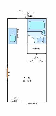 ２０３号室は出窓なし