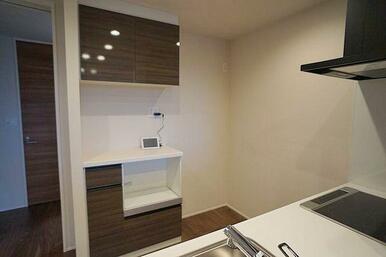 キッチンにはカップボード付き