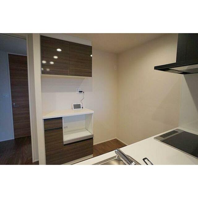 キッチンにはカップボード付き