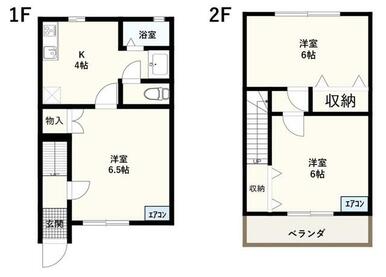 こちらの反転間取りとなります。