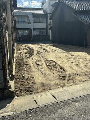 北側道路から撮影