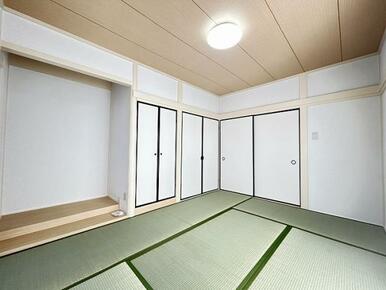 「1階和室」1階6帖和室の別角度からの様子です