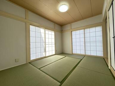 「1階和室」1階6帖和室の様子です