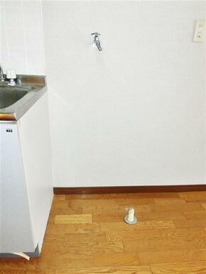 洗濯機置き場です。