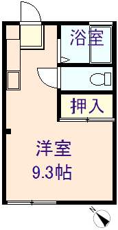 サンフィールド東金１号棟１０３号室の間取り図です。