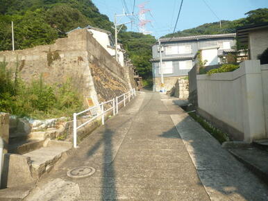 前面道路。