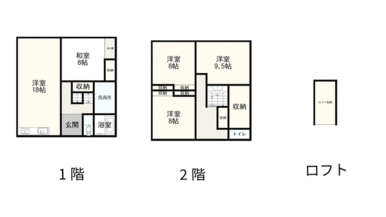 お部屋数多めのゆとりある間取り