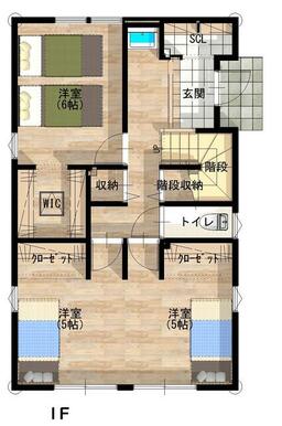 １Ｆ　プラン例　４８．８５㎡（１４．７５坪）