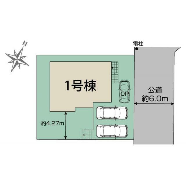 柏市南逆井2丁目1棟 区画図