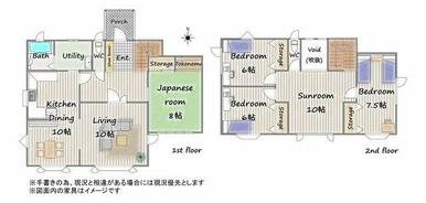 丁度良いサイズ感で使用出来るのでご家族にもおすすめな4LDK住宅です。
