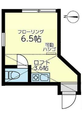 ２０７　６．５帖＋ロフト３．６帖・ロフト高１．４ｍ