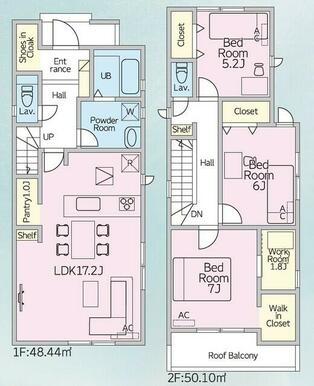 2号棟　間取図