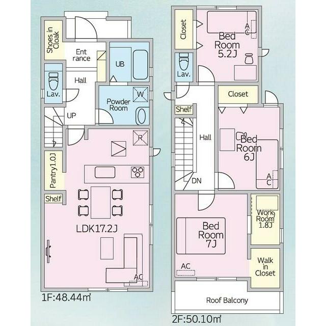 2号棟　間取図