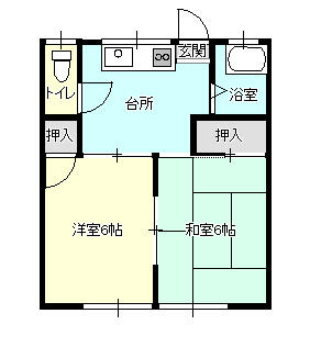 間取りは反転の場合があります。ご了承ください。