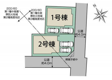 茅ケ崎市円蔵3期2棟 区画図