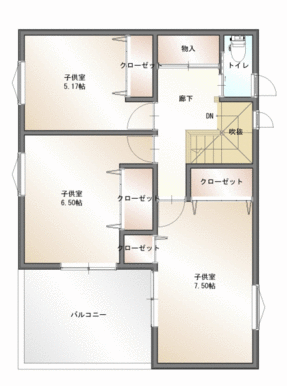 ２階間取図