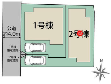 船橋市二宮2丁目2棟 区画図