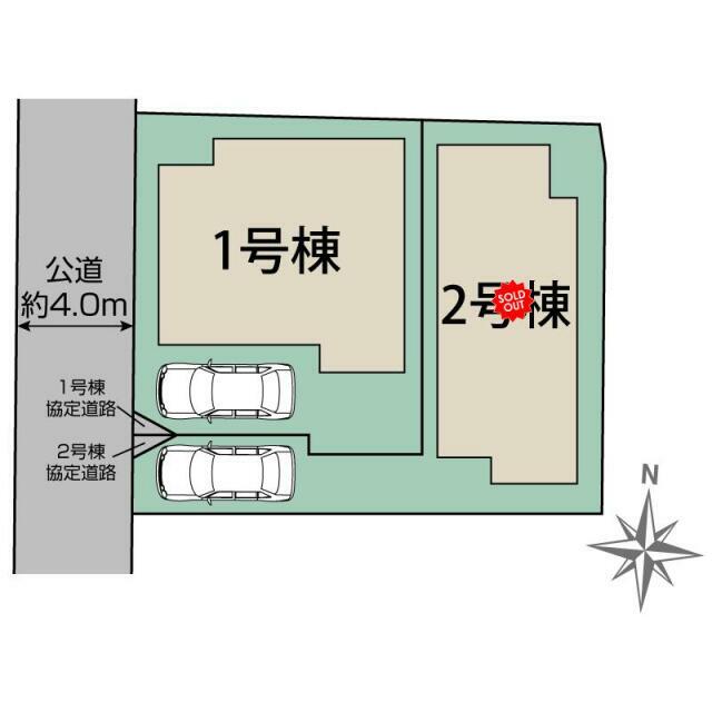 船橋市二宮2丁目2棟 区画図