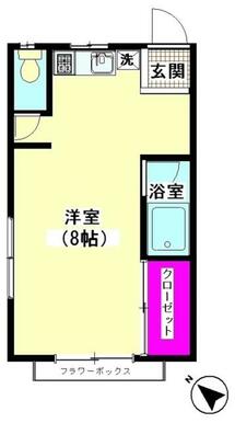 間取図・バストイレ別