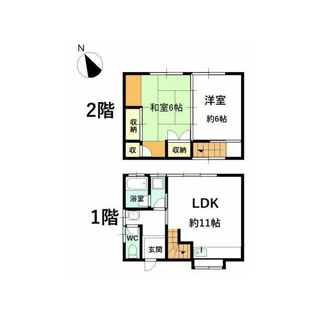2人暮らしや1人暮らし向けの2LDK！ご自身でDIYなど楽しむことが可能です！