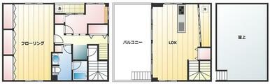 洗濯機置き場は洗面の所にございます。